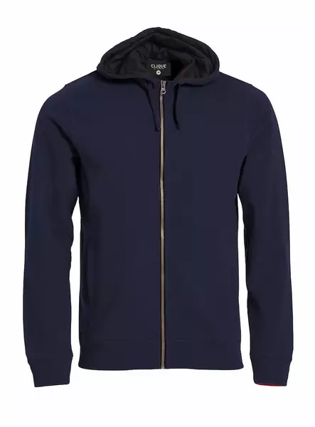 Clique Classic Hoody Full Zip, tummansin - Clique Vaatteet - 021044-580 - 1
