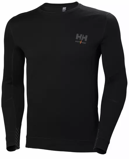 HH Lifa Merino Crewneck, Musta - Helly Hansen Asusteet ja Tarvikkeet - 75106-990 - 1