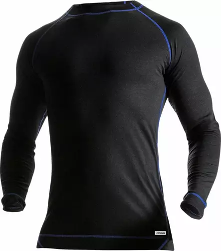 Merinovillainen t-paita 7517 MW, Musta - Fristads Työpaidat - 127442-940 - 1