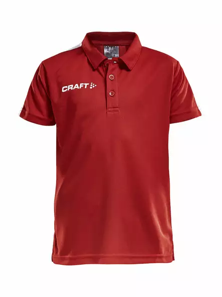PROGRESS Polo Pique JR, BRIGHT RED/WHITE - Craft Vaatteet - 1905637-1430 - 1