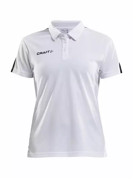 PROGRESS Polo Pique WMN, WHITE/BLACK - Craft Vaatteet - 1905623-1900 - 1