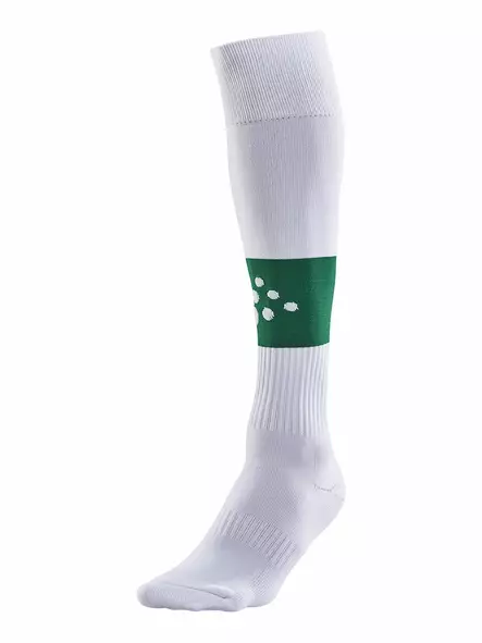 SQUAD Sock Contrast, WHITE/TEAM GREEN - Craft Vaatteet - 1905581-3900 - 1