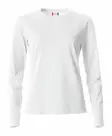 Clique Basic-T L/S Ladies, valkoinen - Clique Vaatteet - 029034-00 - 1
