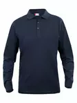 Clique Basic Polo L/S Junior, tumman sin - Clique Vaatteet - 028233-580 - 1