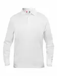 Clique Basic Polo L/S Junior, valkoinen - Clique Vaatteet - 028233-00 - 1