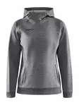 Core Soul Hood Sweatshirt W, Dk Grey Mel - Craft Vaatteet - 1910629-975000 - 1