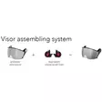 Kask Zen Visor visiiri smoke - Tarvikkeet ja Varaosat Päänsuojaimille - WVI00007-510 - 2