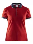 Noble Polo Pique Shirt W, Bright Red/Nav - Craft Vaatteet - 1905074-2430 - 1