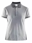 Noble Polo Pique Shirt W, Grey Melange/D - Craft Vaatteet - 1905074-2950 - 1