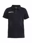 PROGRESS Polo Pique JR, BLACK/WHITE - Craft Vaatteet - 1905637-9900 - 1
