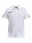 PROGRESS Polo Pique JR, WHITE/BLACK - Craft Vaatteet - 1905637-1900 - 1