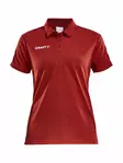 PROGRESS Polo Pique WMN, BRIGHT RED/WHIT - Craft Vaatteet - 1905623-1430 - 1