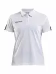PROGRESS Polo Pique WMN, WHITE/BLACK - Craft Vaatteet - 1905623-1900 - 1