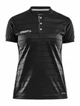 Pro Control Button Jersey W, Black/White - Craft Vaatteet - 1906696-999900 - 1