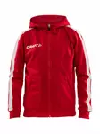 Pro Control Hood Jacket Jr, Bright Red/W - Craft Vaatteet - 1906718-430900 - 1