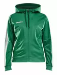 Pro Control Hood Jacket W, Team Green/Wh - Craft Vaatteet - 1906717-651900 - 1