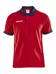 Pro Control Poloshirt M, Bright Red/Navy - Craft Vaatteet - 1906734-430390 - 1