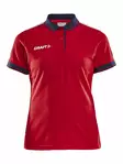 Pro Control Poloshirt W, Bright Red/Navy - Craft Vaatteet - 1906735-430390 - 1