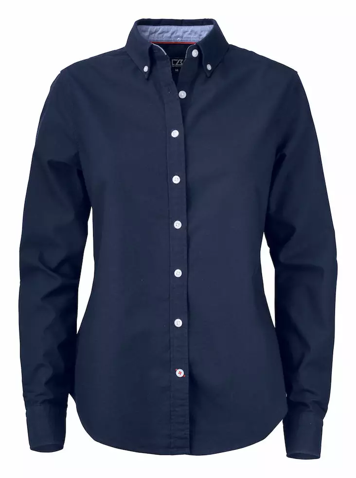 C&B Belfair Oxford Shirt Ladies', Tumman - Cutter & Buck Vaatteet - 352401-580 - 1