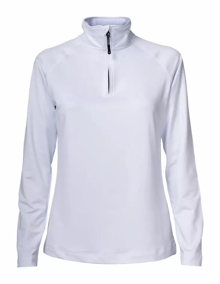 C&B Coos Bay Half Zip Ladies, valkoinen - Cutter & Buck Vaatteet - 358401-00 - 1