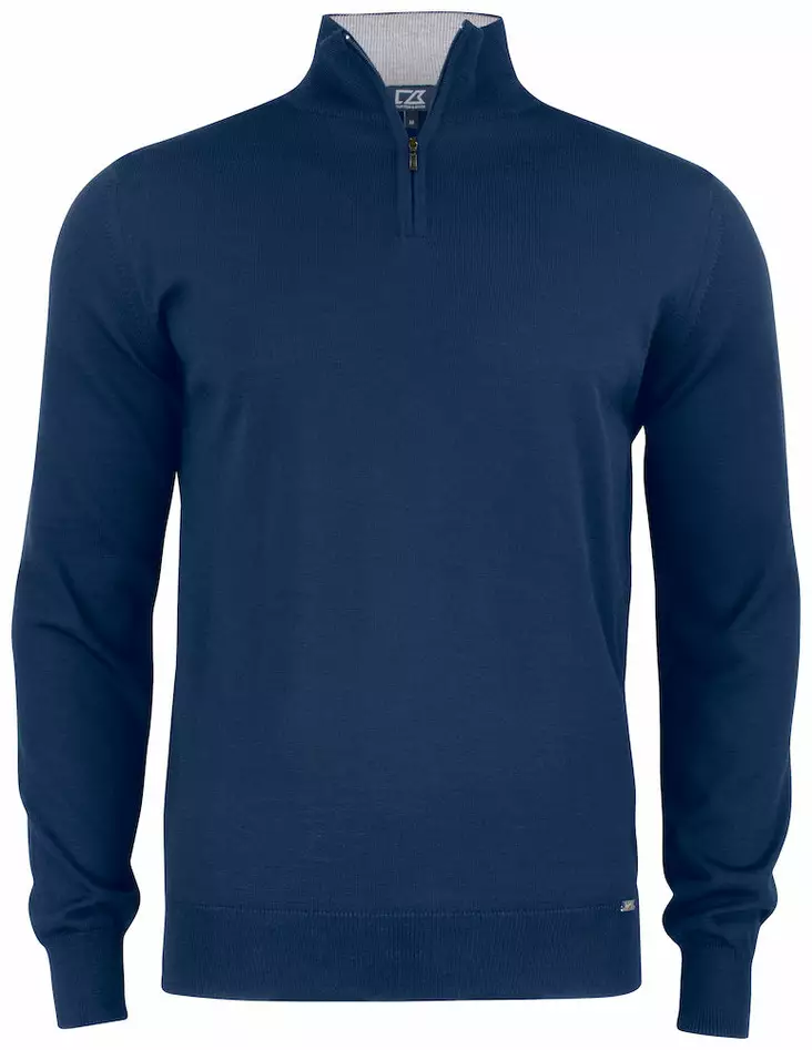 C&B Everett HZ Sweater, Dark Navy - Cutter & Buck Vaatteet - 355420-580 - 1