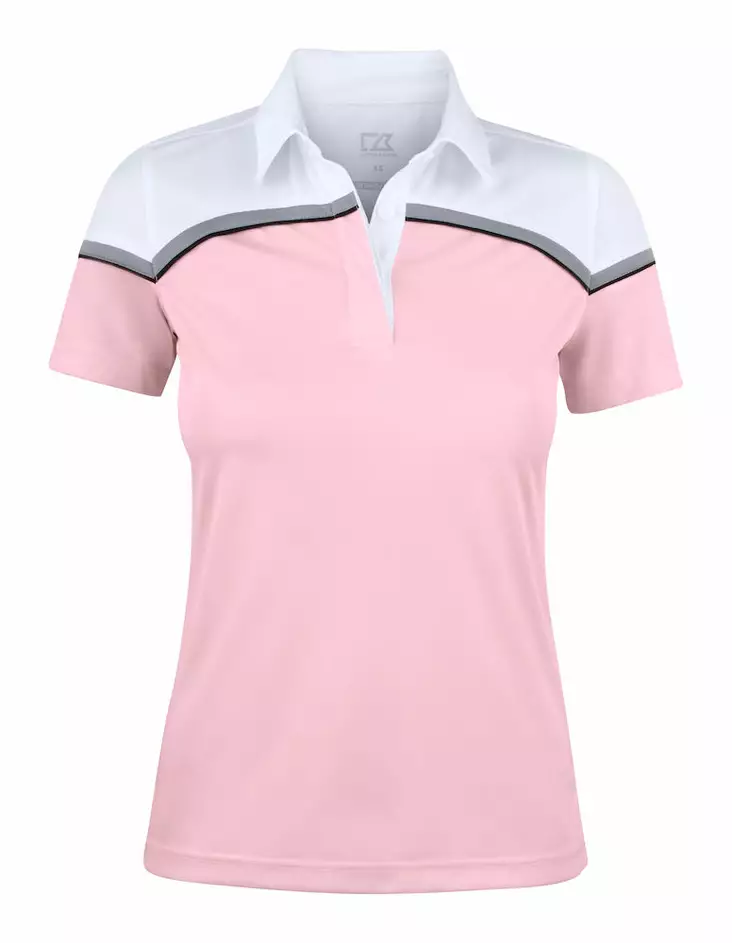 C&B Seabeck Polo Ladies, Pink/White - Cutter & Buck Vaatteet - 354429-21000 - 1