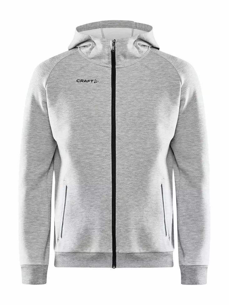 CORE Soul Full Zip Hood M, Grey Melange - Craft Vaatteet - 1910620-950000 - 1