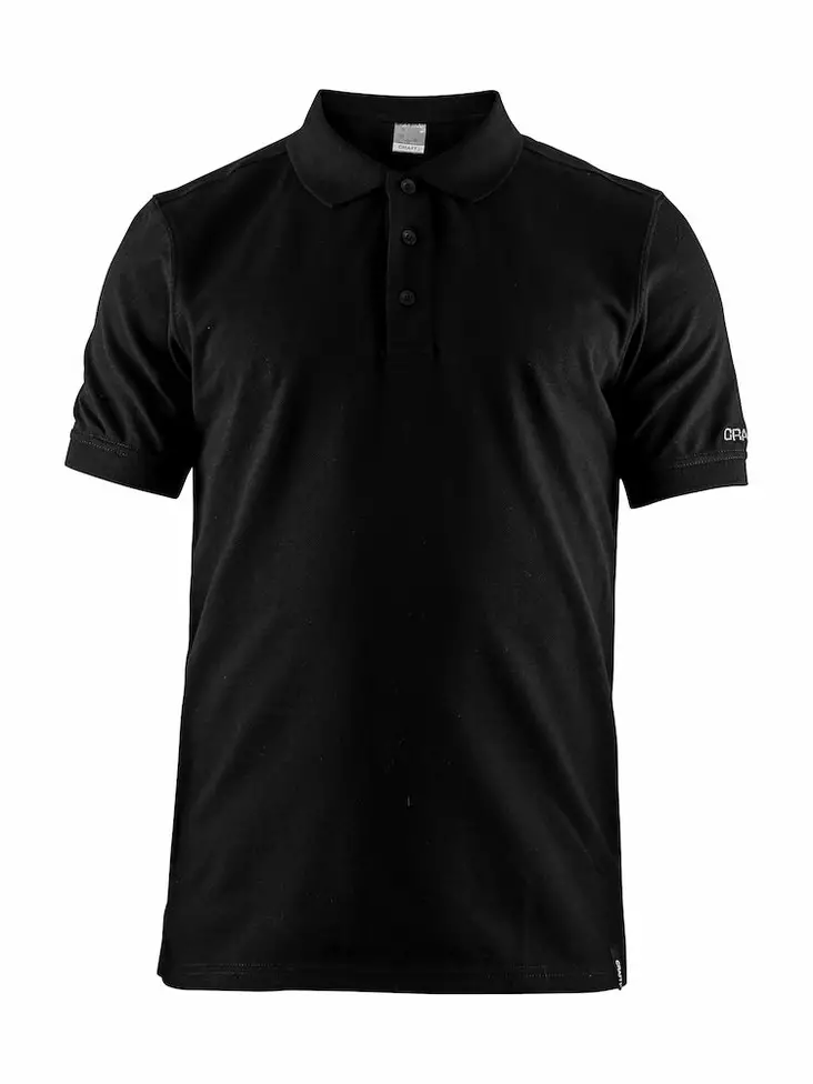 Casual Polo Pique M, Black - Craft Vaatteet - 1905800-999000 - 1