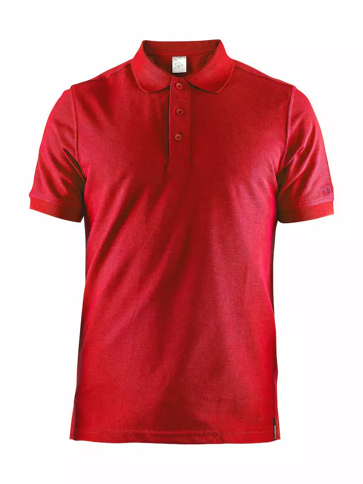 Casual Polo Pique M, Bright Red - Craft Vaatteet - 1905800-430000 - 1
