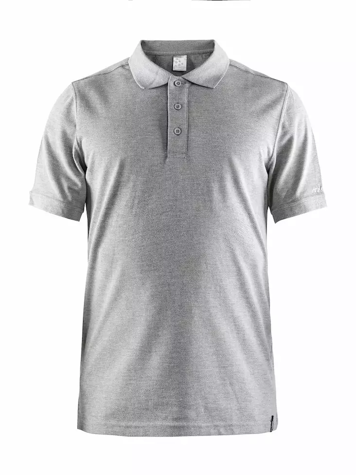Casual Polo Pique M, Grey Melange - Craft Vaatteet - 1905800-950000 - 1