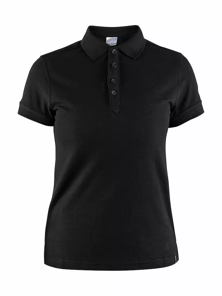 Casual Polo Pique W, Black - Craft Vaatteet - 1905801-999000 - 1