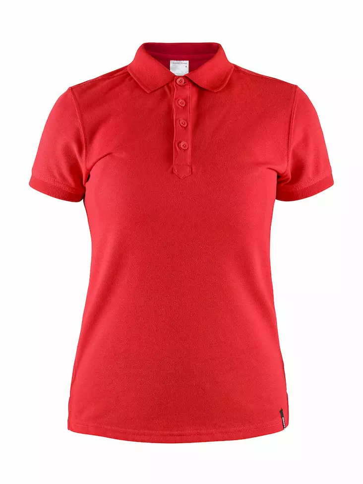 Casual Polo Pique W, Bright Red - Craft Vaatteet - 1905801-430000 - 1