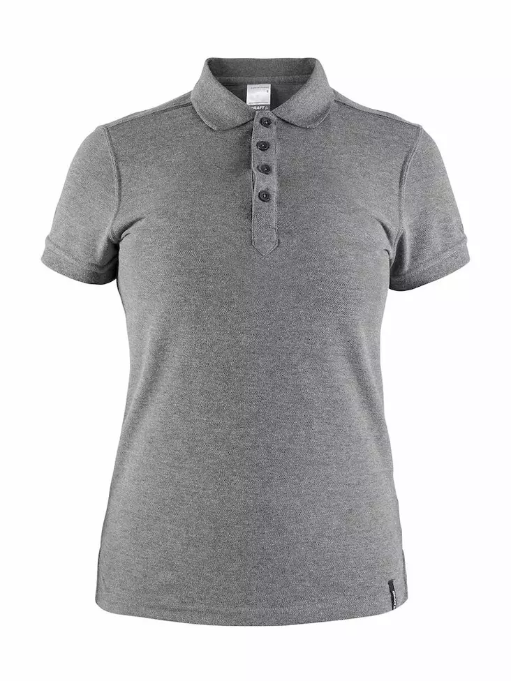 Casual Polo Pique W, Dk Grey Melange - Craft Vaatteet - 1905801-975000 - 1