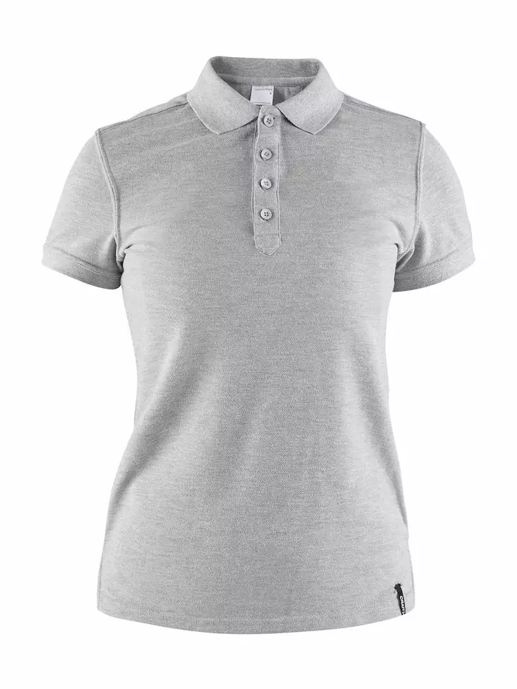 Casual Polo Pique W, Grey Melange - Craft Vaatteet - 1905801-950000 - 1
