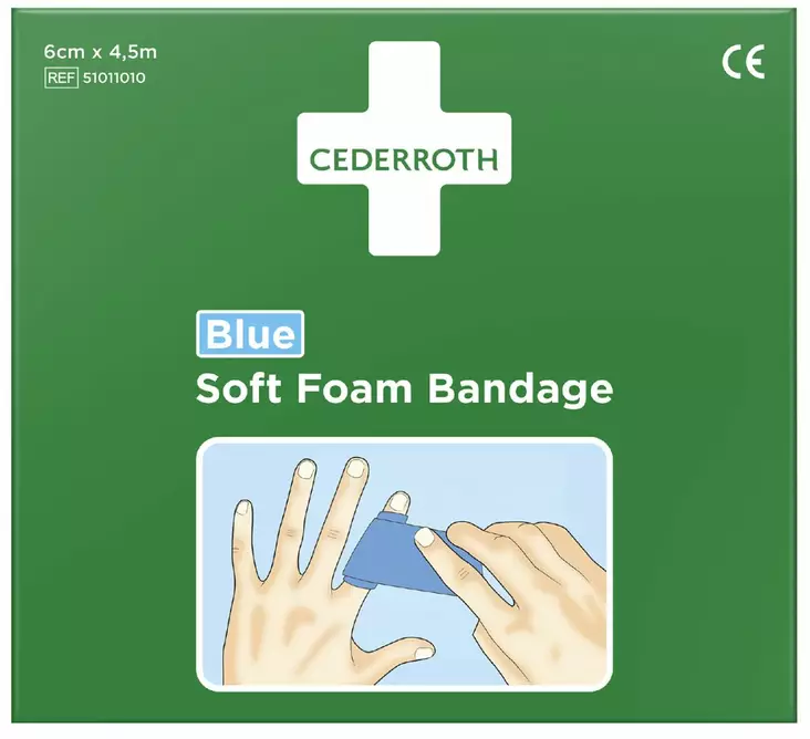 Cederroth 51011010 Soft Foam Bandage Blu - Ensiaputuotteet - 51011010 - 1