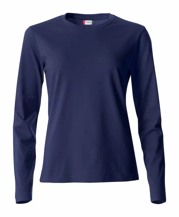 Clique Basic-T L/S Ladies, tumman sinine - Clique Vaatteet - 029034-580 - 1