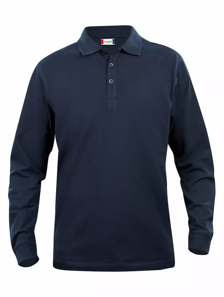 Clique Basic Polo L/S Junior, tumman sin - Clique Vaatteet - 028233-580 - 1