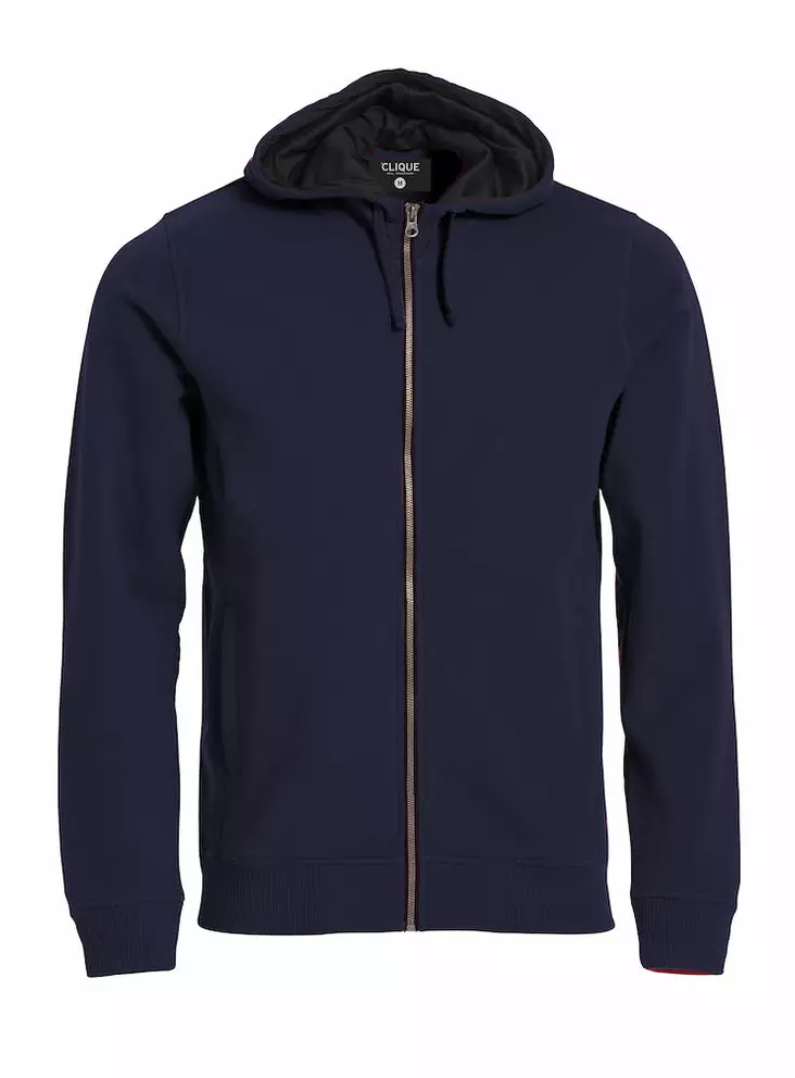 Clique Classic Hoody Full Zip, tummansin - Clique Vaatteet - 021044-580 - 1