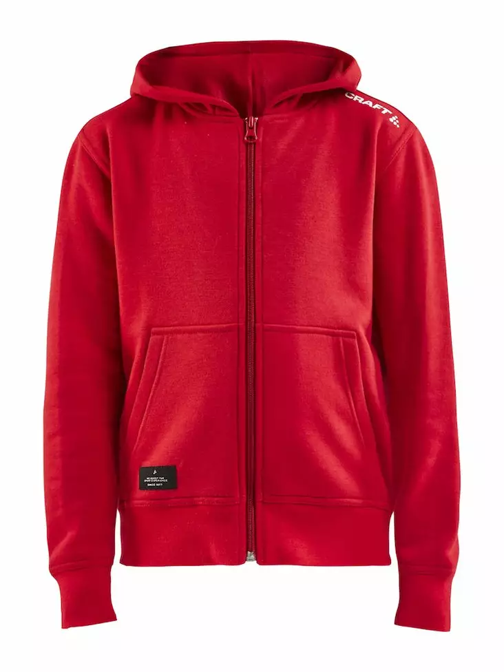 Community FZ Hoodie Jr, BRIGHT RED - Craft Vaatteet - 1908907-430000 - 1