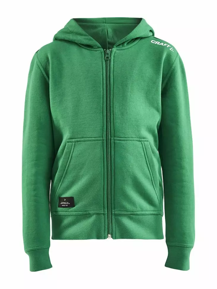 Community FZ Hoodie Jr, TEAM GREEN - Craft Vaatteet - 1908907-651000 - 1