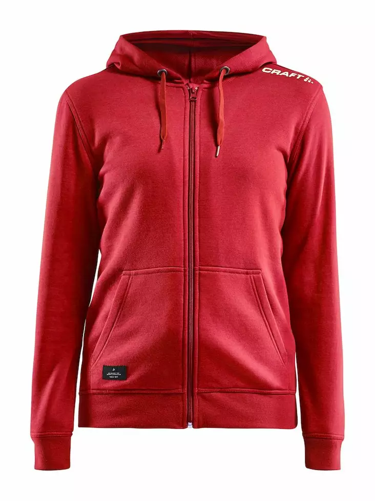 Community FZ Hoodie W, BRIGHT RED - Craft Vaatteet - 1908906-430000 - 1