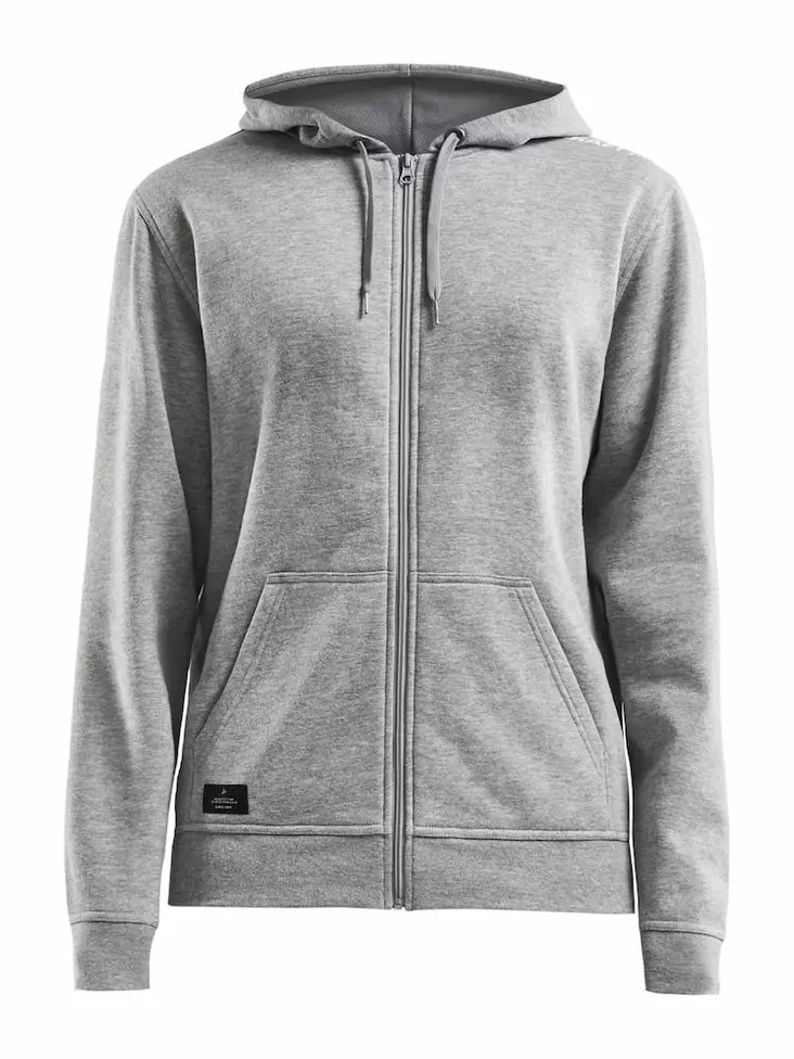Community FZ Hoodie W, GREY MELANGE - Craft Vaatteet - 1908906-950000 - 1