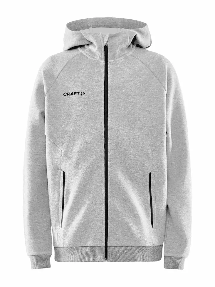 Core Soul Full Zip Hood Jr, Grey Melange - Craft Vaatteet - 1910896-950000 - 1