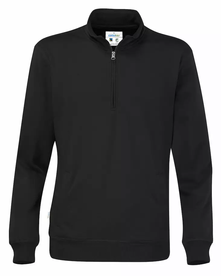 Cottover Half Zip Unisex, Musta - Kaikki vapaa-ajan vaatemerkit - 141012-990 - 1