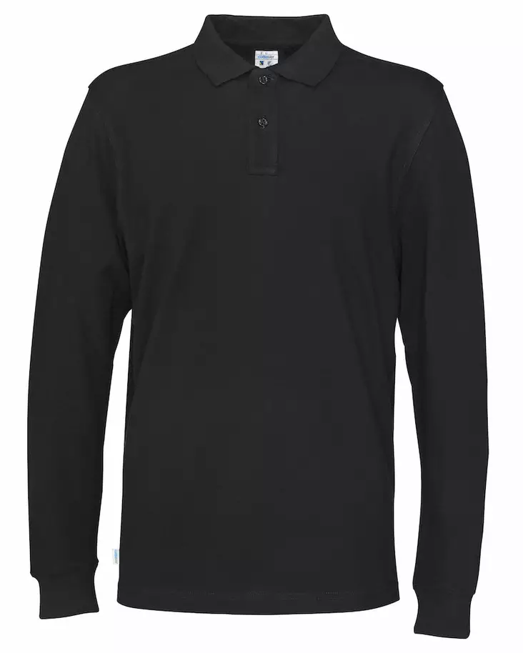 Cottover Pique Long Sleeve Man, Musta - Kaikki vapaa-ajan vaatemerkit - 141018-990 - 1