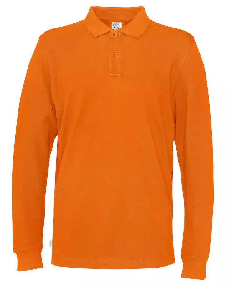 Cottover Pique Long Sleeve Man, Oranssi - Kaikki vapaa-ajan vaatemerkit - 141018-290 - 1