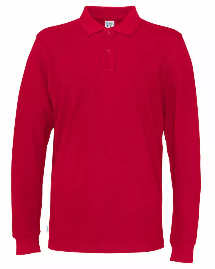 Cottover Pique Long Sleeve Man, Punainen - Kaikki vapaa-ajan vaatemerkit - 141018-460 - 1