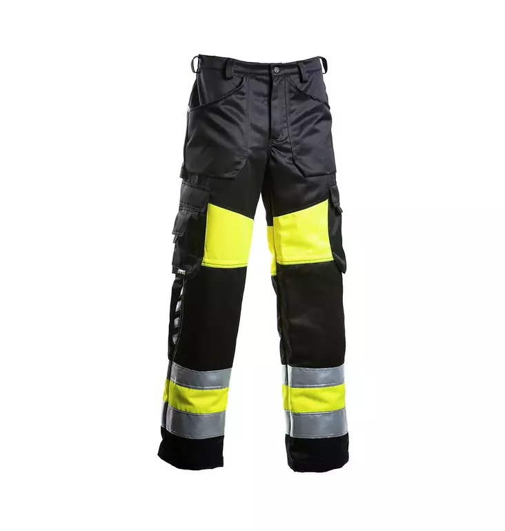 Dimex 6340 Turvatyöhousut keltainen/musta - Dimex Huomiohousut - 6340 - 1