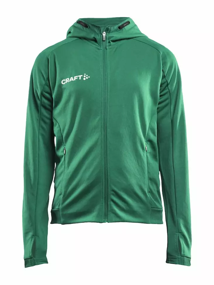Evolve Hood Jacket JR, Team Green - Craft Vaatteet - 1910159-651000 - 1