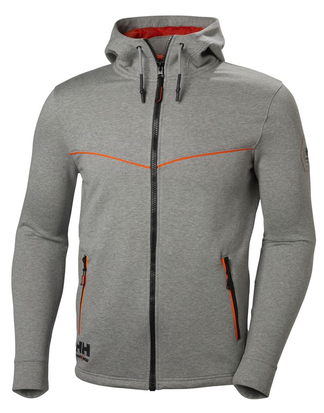 HH Chelsea Evo Hoodie, Harmaa - Helly Hansen Työpaidat - 79197-930 - 1